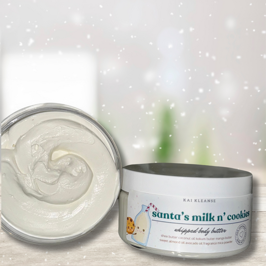 santa's milk n' cookies whipped body butter